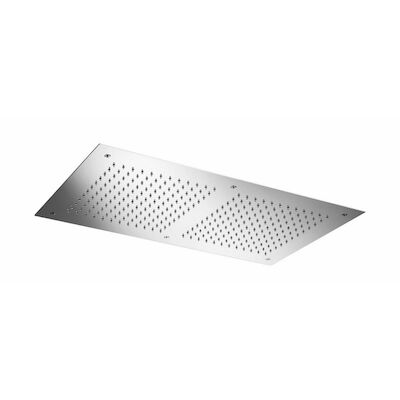 Hoofddouche Hotbath Mate Inbouw Vierkant 38×70 cm Geborsteld Nikkel