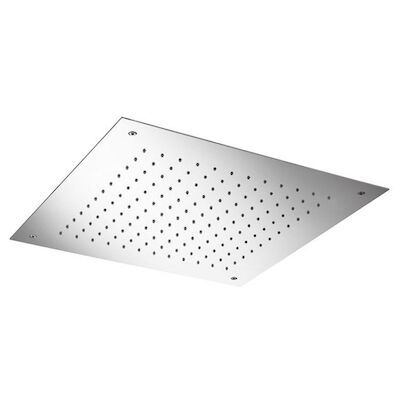 Hoofddouche Hotbath Mate Inbouw Vierkant 50×50 cm Geborsteld Nikkel