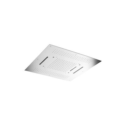 Hoofddouche Hotbath Mate Met Cascade Vierkant 95×95 cm LED Chroom