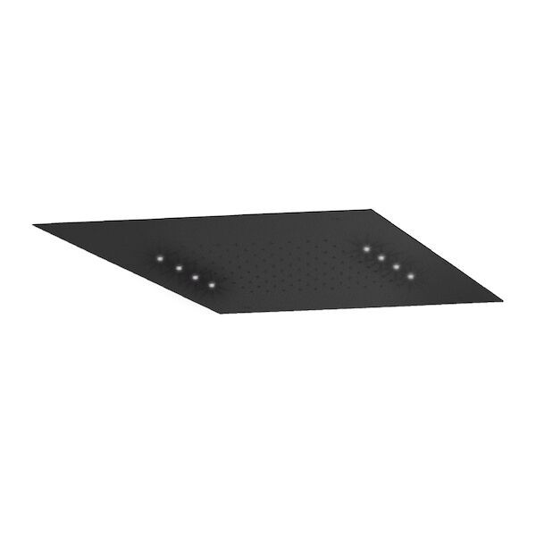 Hoofddouche LED It Rain Lagoo Nesso Multi Color LED met Afstandsbediening 50 x 50 cm RVS Mat Zwart