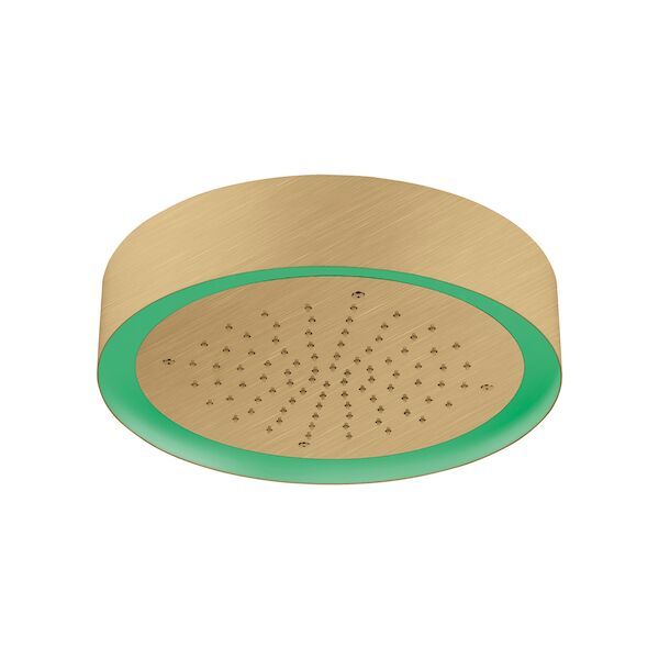 Hoofddouche Light Ring Lagoo Nesso Multi Color LED met Afstandsbediening 20 cm RVS Geborsteld Goud