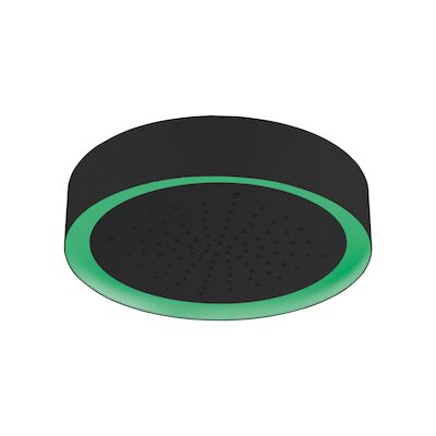 Hoofddouche Light Ring Lagoo Nesso Multi Color LED met Afstandsbediening 20 cm RVS Mat Zwart