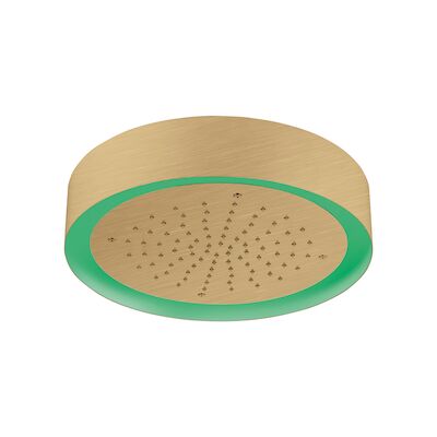 Hoofddouche Light Ring Lagoo Nesso Multi Color LED met Afstandsbediening 37 cm RVS Geborsteld Goud