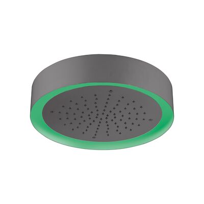 Hoofddouche Light Ring Lagoo Nesso Multi Color LED met Afstandsbediening 37 cm RVS Gunmetal