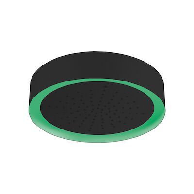 Hoofddouche Light Ring Lagoo Nesso Multi Color LED met Afstandsbediening 37 cm RVS Mat Zwart
