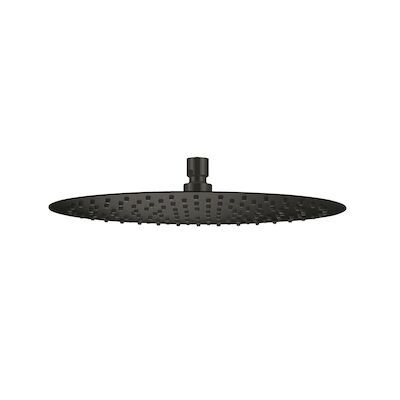 Hoofddouche Qisani Flow Ø 25 cm Geborsteld Mat Zwart