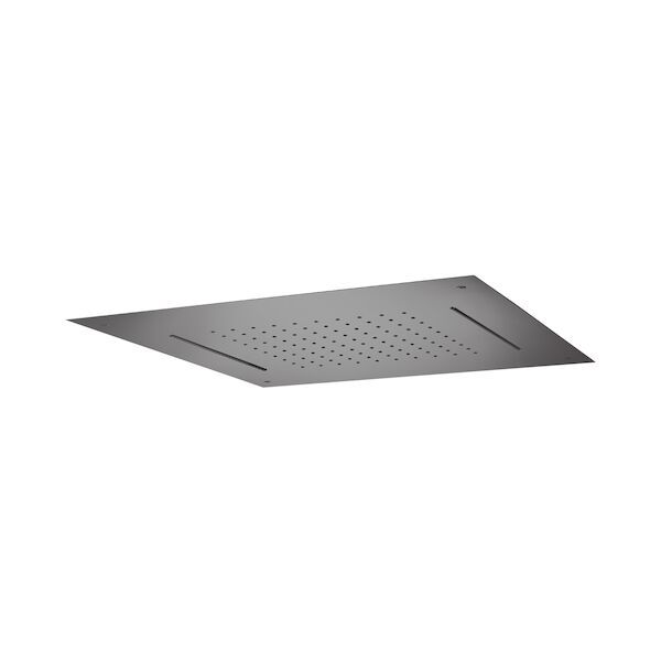 Hoofddouche Showerlicious Lagoo Nesso met 2 Cascades 50 x 50 cm RVS Gunmetal PVD