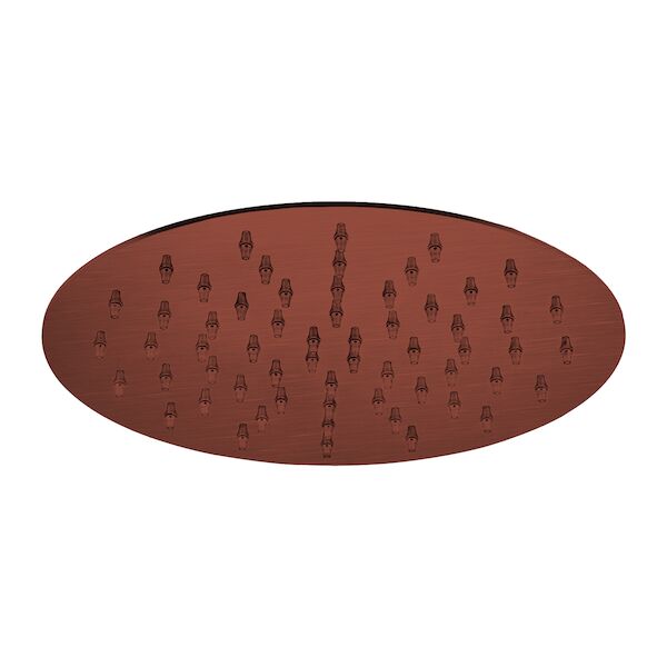Hoofddouche Superslim Lagoo Nesso met Veiligheidsventiel 30 cm RVS Geborsteld Koper
