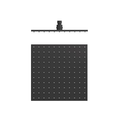 Hoofddouche Tres Plafonduitloop 30×30 cm Mat Zwart
