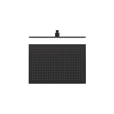 Hoofddouche Tres Plafonduitloop 45×31.5 cm Mat Zwart