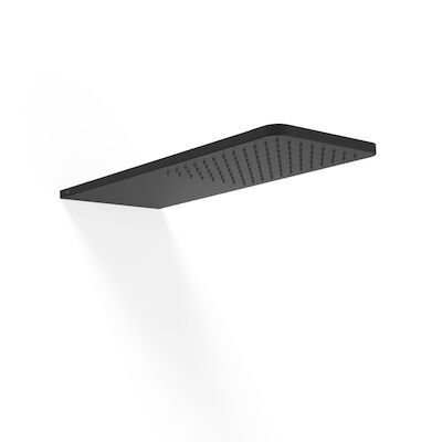 Hoofddouche Tres Wand 21×55 cm Ronde Hoeken Mat Zwart