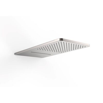 Hoofddouche Tres Wand met Waterval 28×55 cm Ronde Hoeken Staal