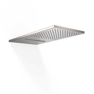 Hoofddouche Tres Wand met Waterval 28×55 cm Staal