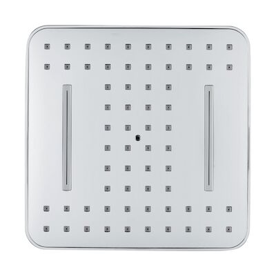 Hoofddouche VM Bisa Vierkant 1/2 Inch 1 Stand 20x20cm Antikalk Waterbesparend Chroom