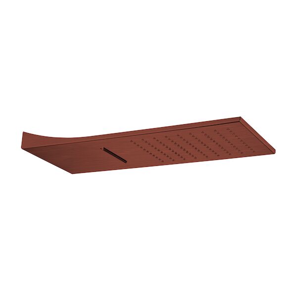 Hoofddouche X10 Lagoo Nesso met Cascade Functie 50 x 20 cm RVS Geborsteld Koper PVD