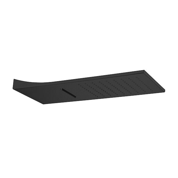 Hoofddouche X10 Lagoo Nesso met Cascade Functie 50 x 20 cm RVS Mat Zwart