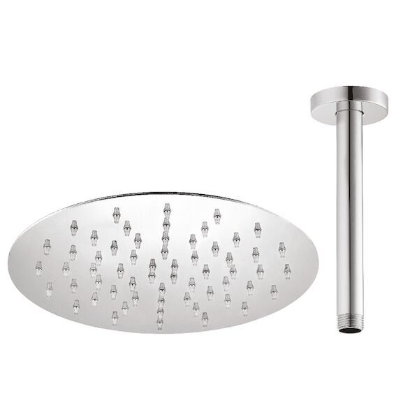 Hoofddoucheset Superslim Lagoo Nesso met Hoofddouche 25 cm en Plafondbuis 30 cm RVS Chroom