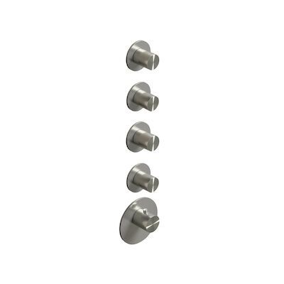 Hotbath Archie Inbouw Thermostaat High Flow Met 4 Stopkranen RVS 316 ARHR4