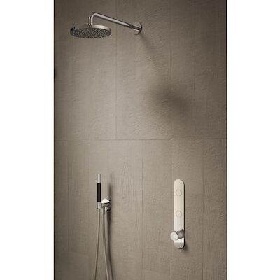 Hotbath Cobber Complete Thermostatische Regendouche Inbouwset Mat Zwart