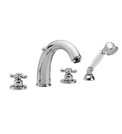 Huber Croisette 4-gats Badmengkraan Chroom 262CS01HCR