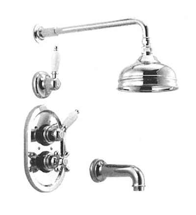 Huber Croisette Inbouwset Bad/Doucheset RVS 916CS01HNS