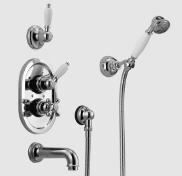 Huber Croisette Inbouwset Badmengkraan Brons 915CS01HBA