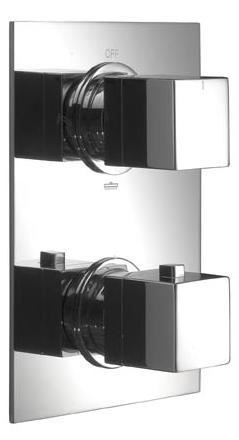 Huber Ego inbouw Thermostaatkraan met 2 weg omsteller 82801HCR