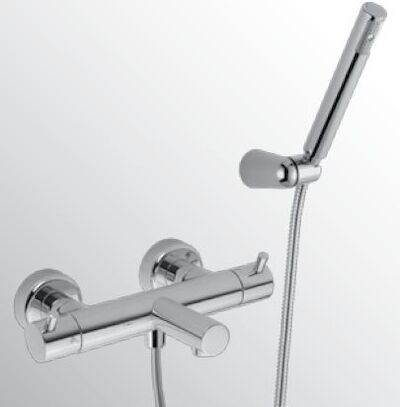 Huber Kiruna Bad/douchethermostaat met douchegarnituur Chroom KR.D23010.21