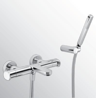 Huber Levity Douchethermostaat met handdoucheset Chroom LY.D21010.21