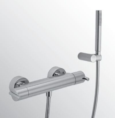 Huber Tratto Douchethermostaatkraan met douchegarnituur Chroom TT.D01010.21