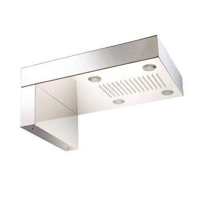 Huber Zen Infinity One Regendouche Kleurentherapie RVS Zijdeglans 50×32 cm ZS122500D2
