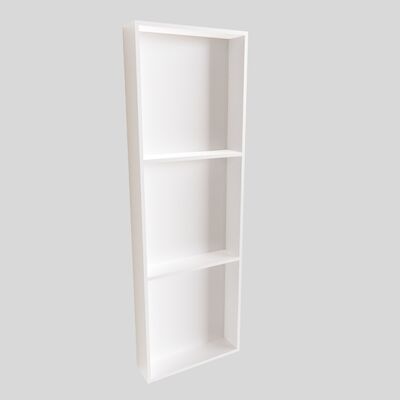In Of Opbouwnis BWS 89.5×29.5×8 cm met 3 Schappen Wit