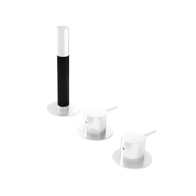 Inbouw Badrandcombinatie Hotbath Cobber Met 2-weg Omstel Mat Wit (incl. Handdouche)