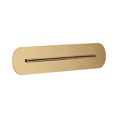 Inbouw Cascade Waterval Lagoo Nesso 27 x 5 cm RVS Geborsteld Goud PVD