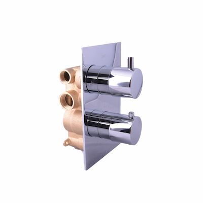 Inbouw Douchekraan BWS Talpa Thermostatisch 16×6 cm Chroom