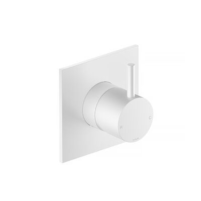 Inbouw Douchemengkraan Hotbath Cobber 1-hendel Vierkant Mat Wit