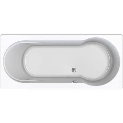 Inbouw Duo Ligbad Wisa New Fontana 170x75x50 cm Wit