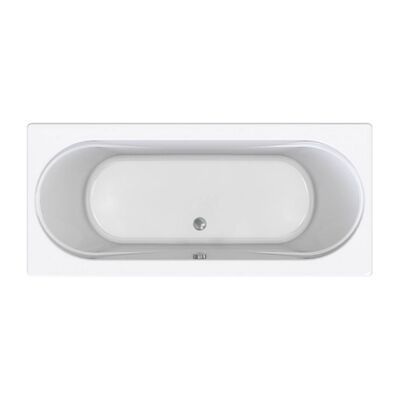 Inbouw Duo Ligbad Wisa New Toscana 180x80x50 cm Wit