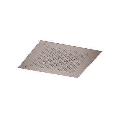 Inbouw hoofddouche Hotbath Ace Velvet & Rainshower 38×38 cm Geborsteld Koper PVD