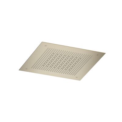 Inbouw hoofddouche Hotbath Ace Velvet & Rainshower 38×38 cm Geborsteld Messing PVD