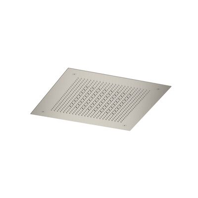 Inbouw hoofddouche Hotbath Ace Velvet & Rainshower 38×38 cm Geborsteld Nikkel