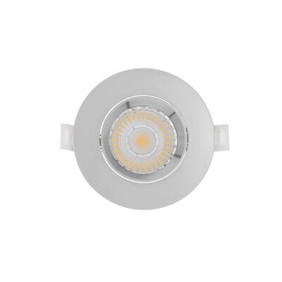 Inbouw LED-spot 5 Stuks Sanimex Njoy IP44 Dimbaar 6W 430 Lumen Chroom