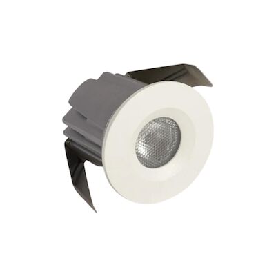 Inbouw Led-Spot Bellezza Bagno Simon IP44 3000 Kelvin 4,2×3,6×3,6 cm XPE Mat Wit