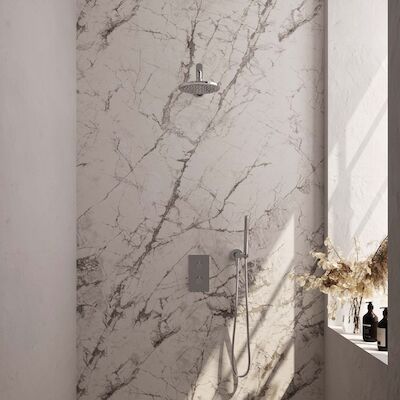 Inbouw Regendouche Set Brauer Chrome Edition Wanduitloop Ronde Hoofddouche 20 cm Met Glijstang en Handdouche 3 Standen