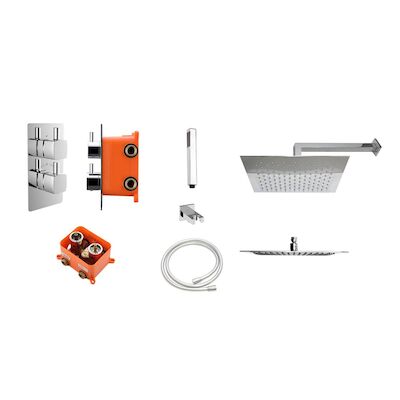 Inbouw Regendoucheset Best Design Piazza met Inbouwbox M-200 x 200