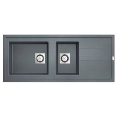 Inbouw Spoelbak Uitstortgootsteen Van Marcke Go Molto 117×50 cm Polyester Grijs