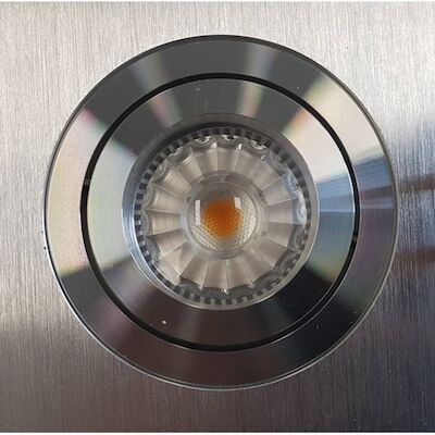 Inbouw Spotlamp Sanimex 92×73 mm Inclusief Armatuur en Gu10 4 Watt Aluminium Geborsteld (4 stuks)