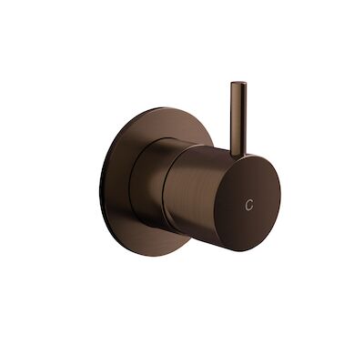 Inbouw Stopkraan Hotbath Cobber 1-hendel Verouderd Messing (Koud) Living Colours