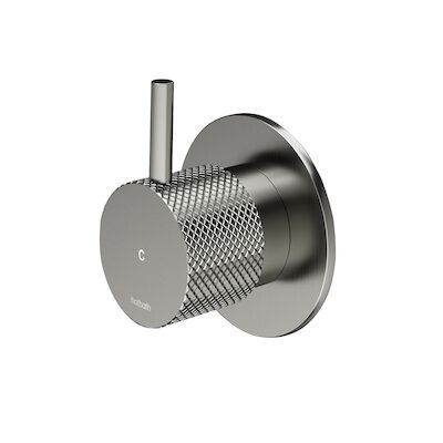 Inbouw Stopkraan Hotbath Cobber X Koud Geborsteld Nikkel (excl. inbouwdeel)