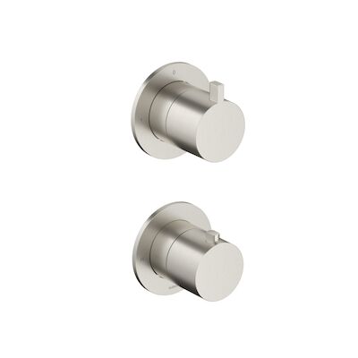 Inbouw Thermostaat – Afbouwdeel Hotbath Ace Met 2-Weg Stop-Omstel Geborsteld Nikkel